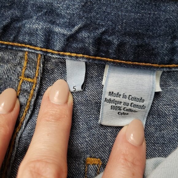 Vintage Calvin Klein High Rise Wide Leg Mom Jeans Sz 5 - Picture 7 of 9